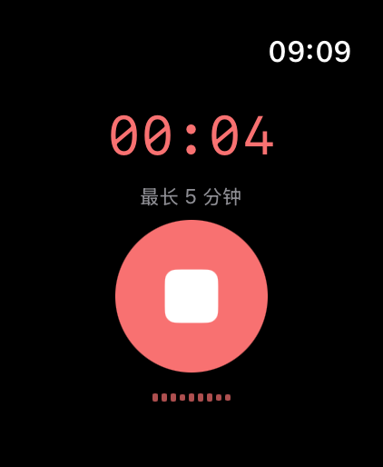 带计时和波形的录音中